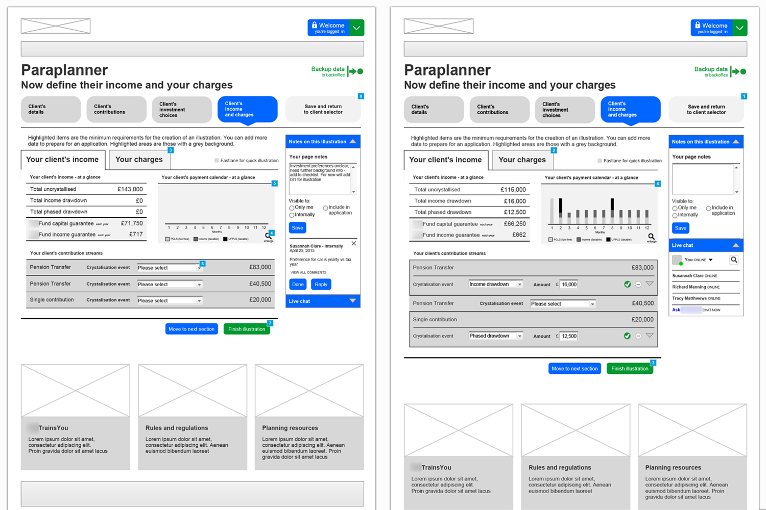 Prototype (Axure / 60 pages end-to-end journey)