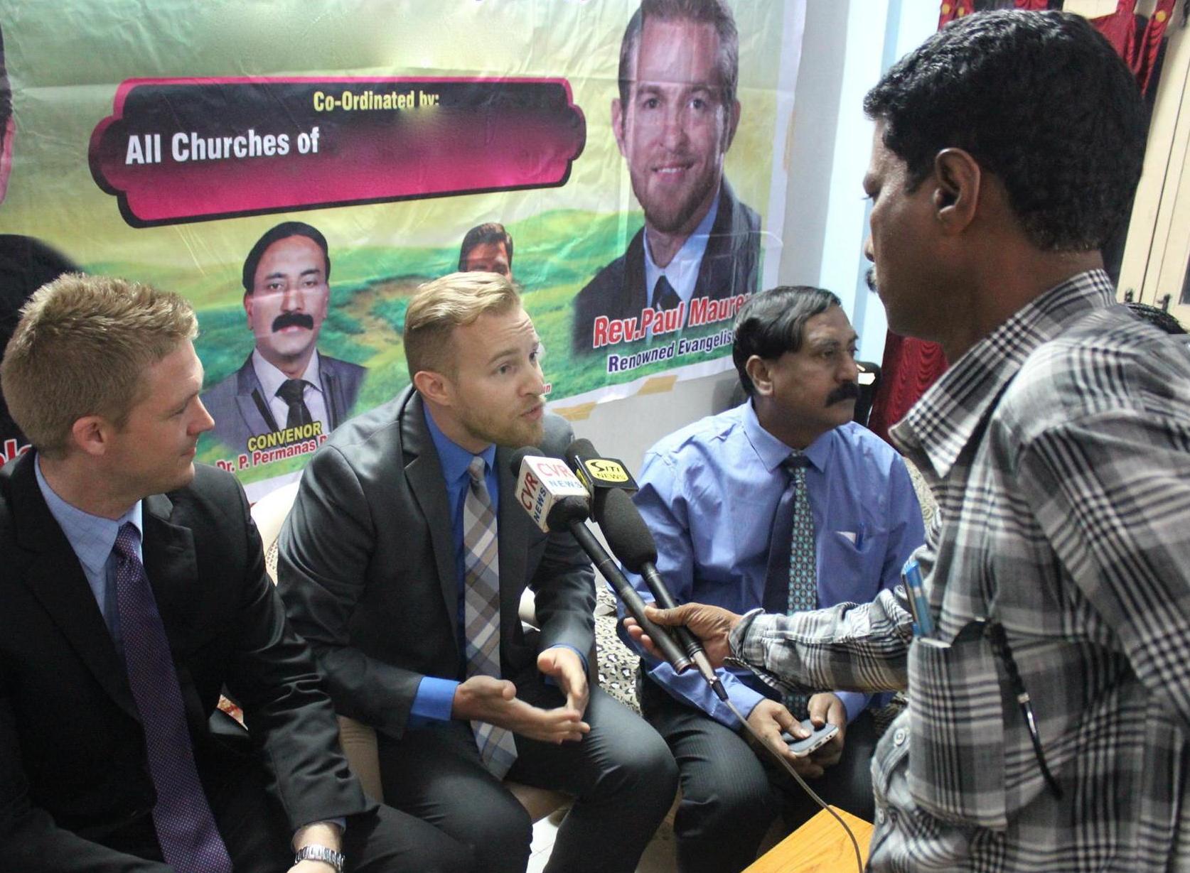  The Lord opened a door to share about the crusade on secular television