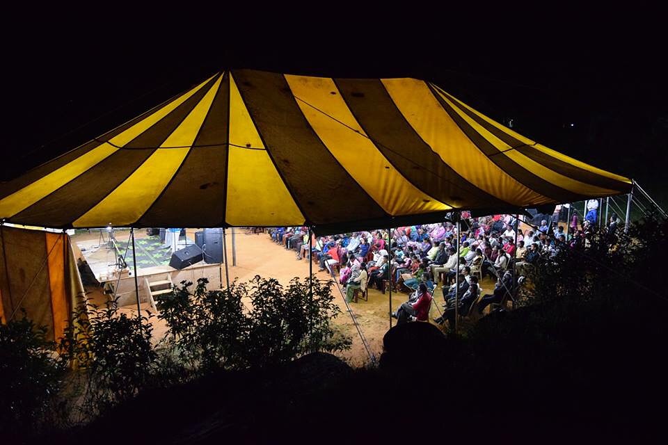  The tent we set up for the crusade
