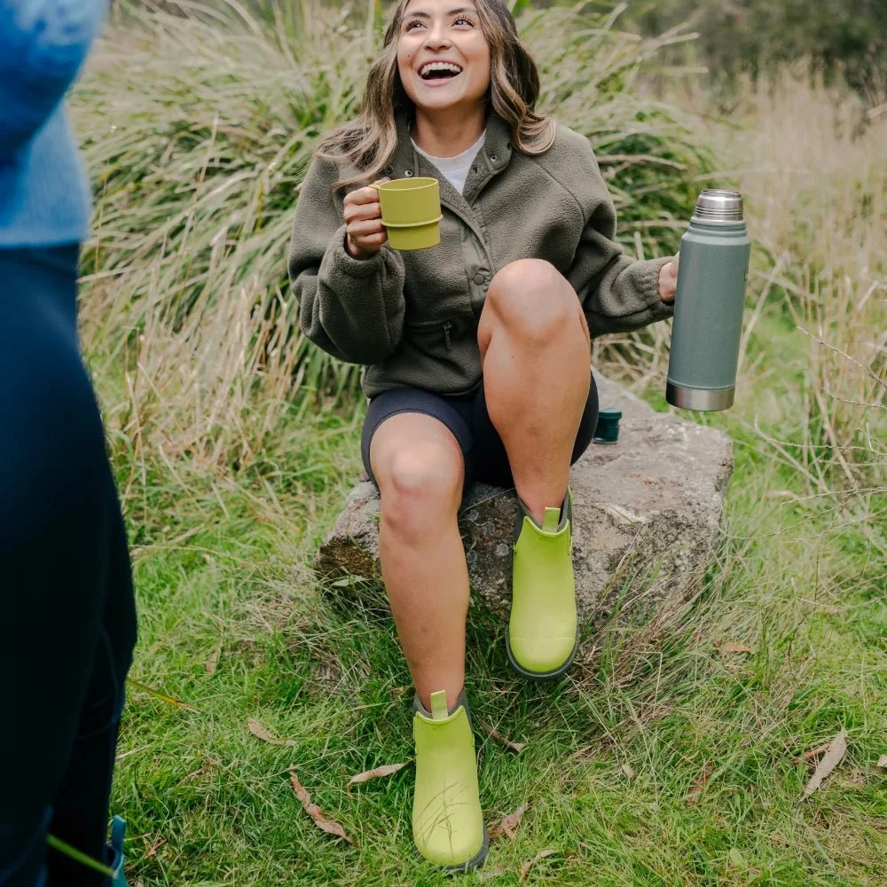 Merry People Bobbi Ankle Boot Lime & Olive Manon bis