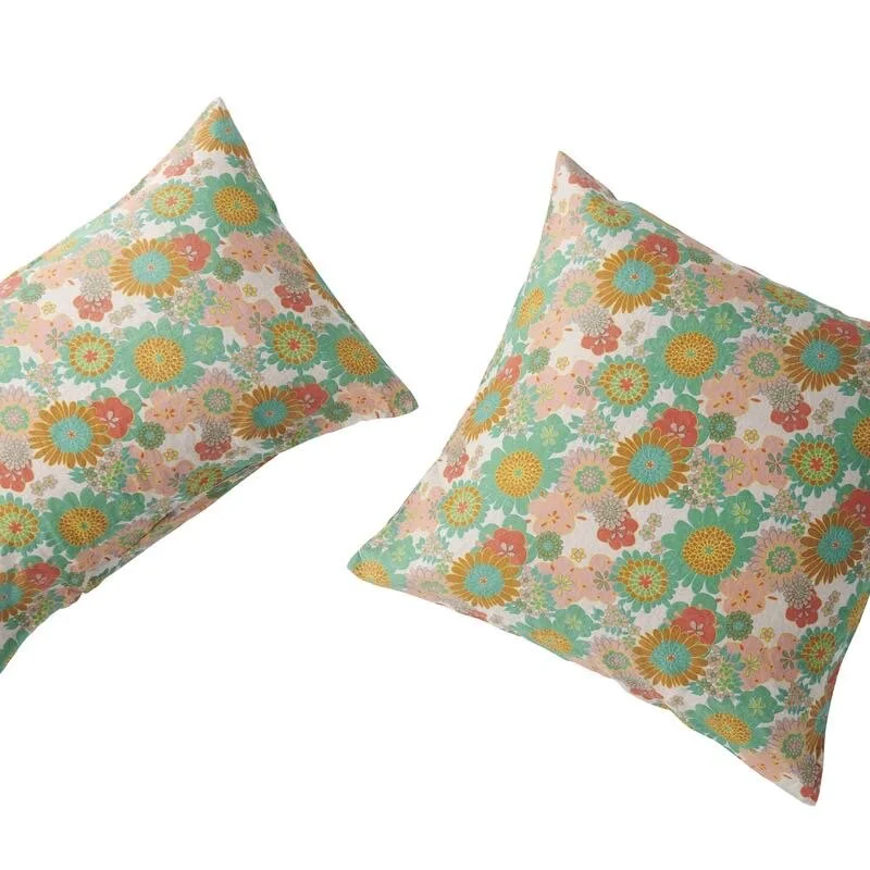 floral standard pillowcases