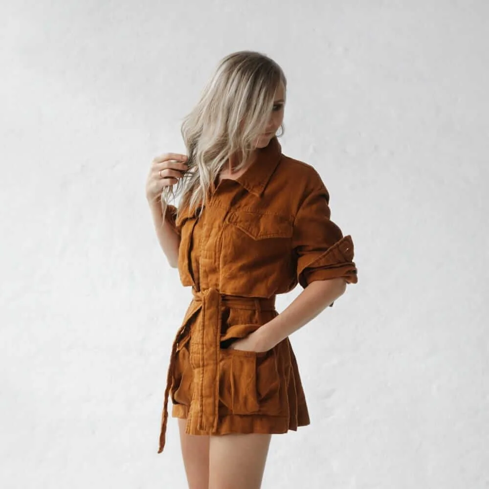 Seaside Tones Utility Jacket - Mustard 