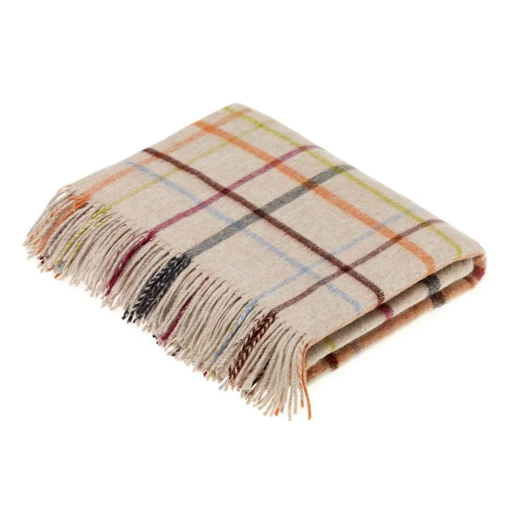 Bronte by Moon Throw Window Pane Beige/Multi — Manon bis
