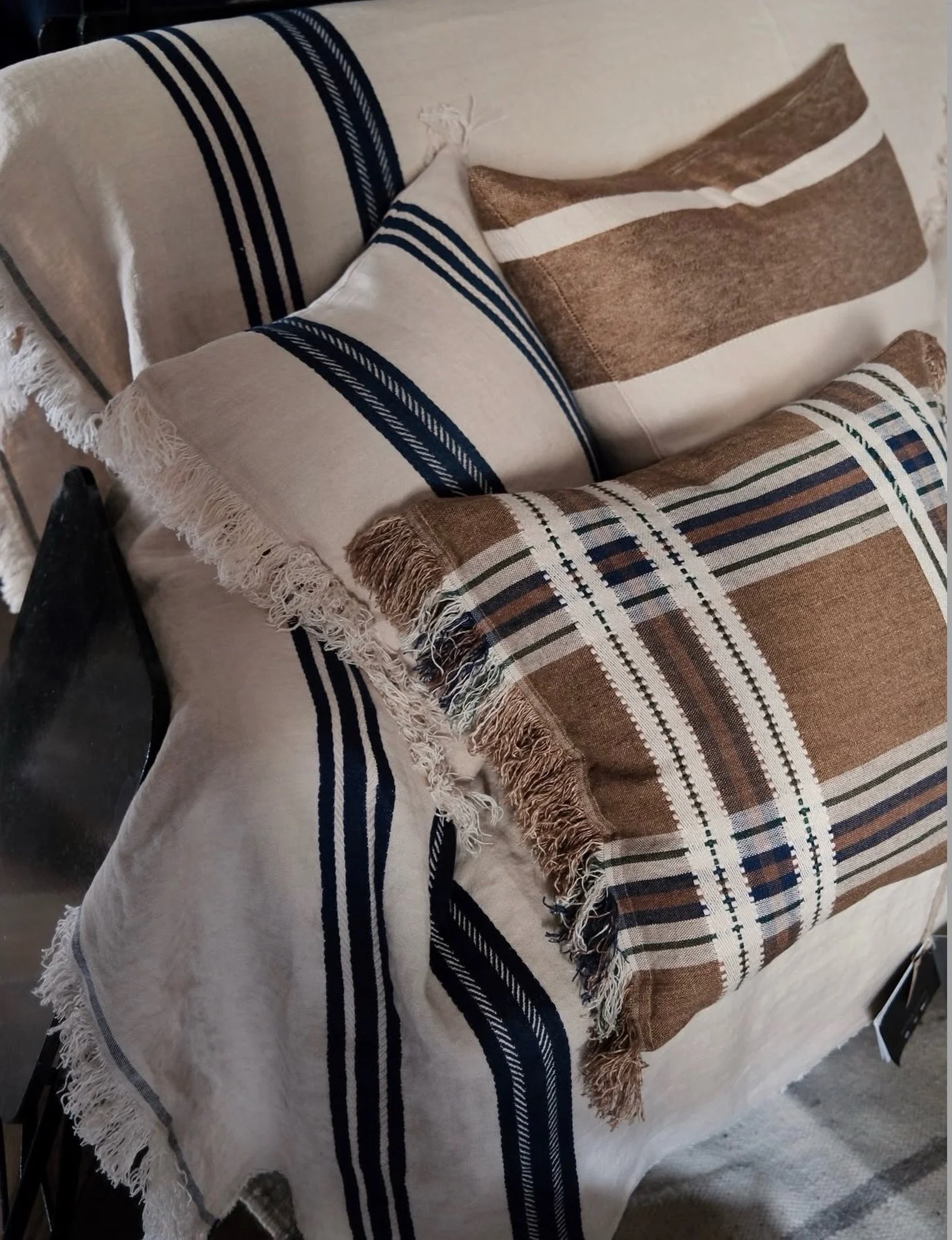 Discover the quiet sophistication of Belgian linen by Libeco.

In store in Hawksburn &amp; Mt Martha and online.

#authentic #masterweaver #belgianlinen #homedecor #naturalhome