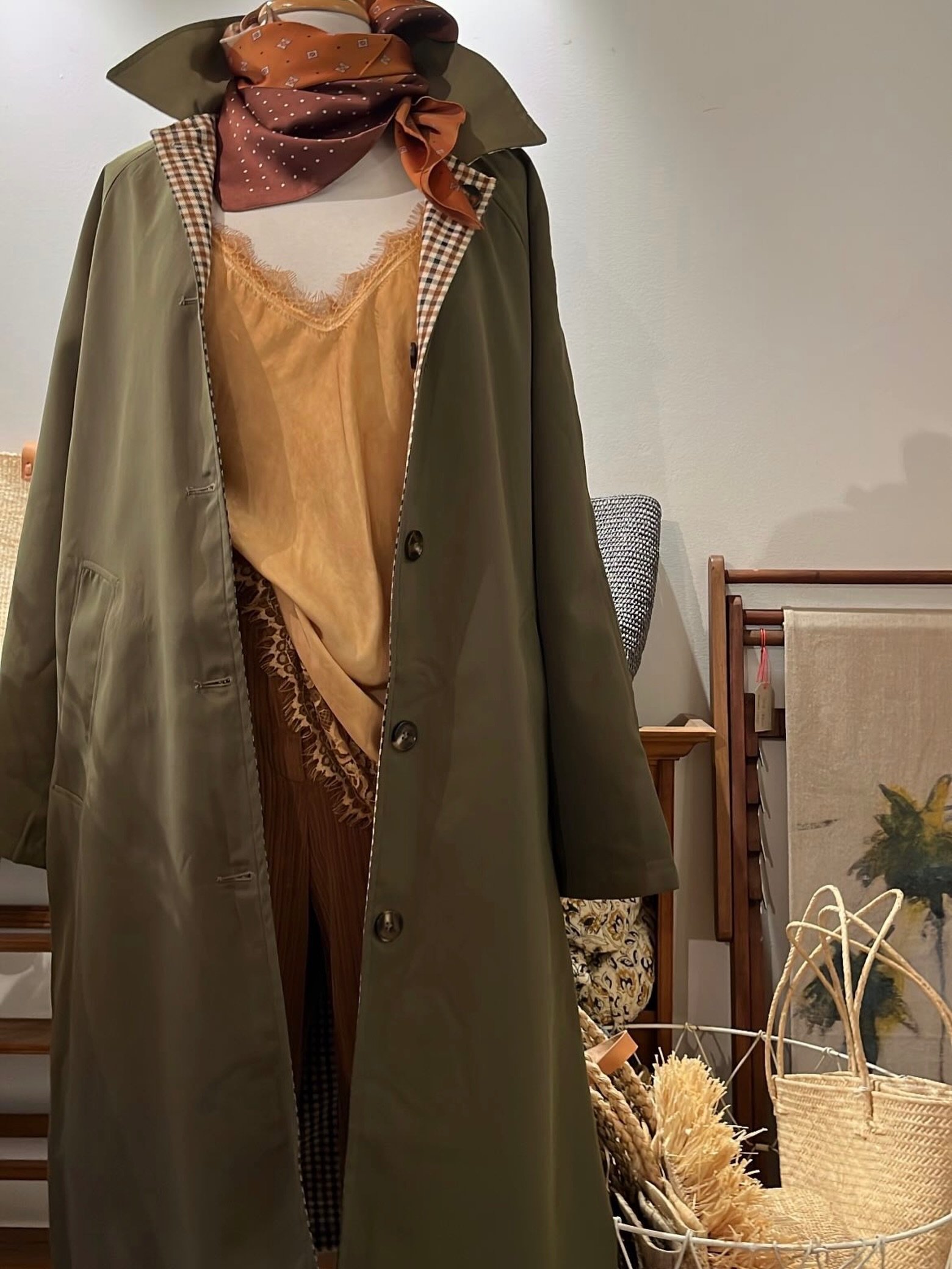 We&rsquo;ve just received the most fab new @virginemamapapa collection in Mt Martha today! Including this fully reversible khaki and houndstooth overcoat, perfect for Melbourne layering🤎🤍🩶

Lots of beautiful pieces heading for Hawksburn this Satur