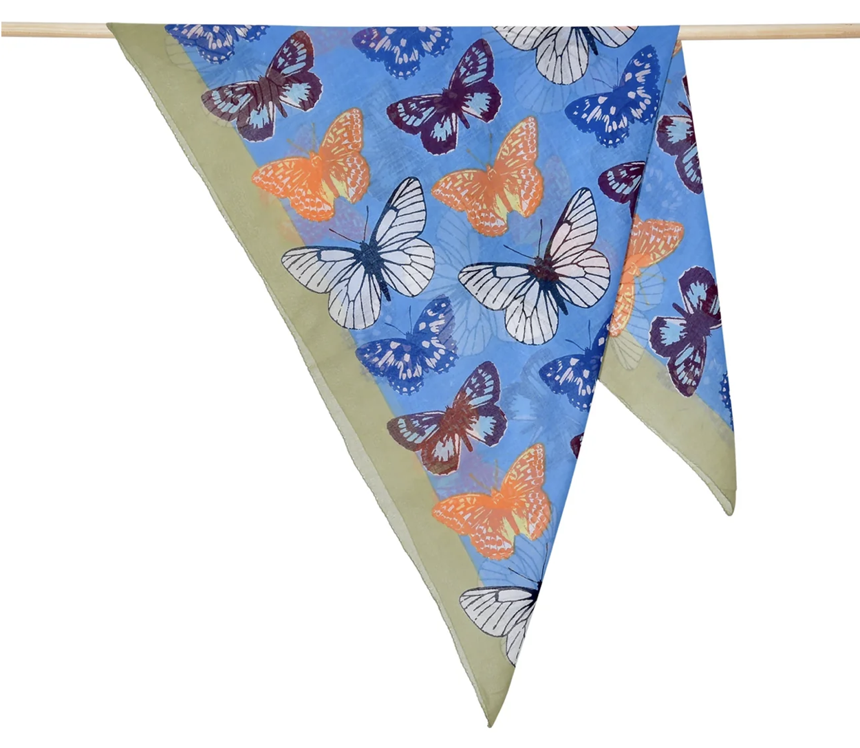 Manon bis Epice Butterflies Square Scarf Blue Sky.png