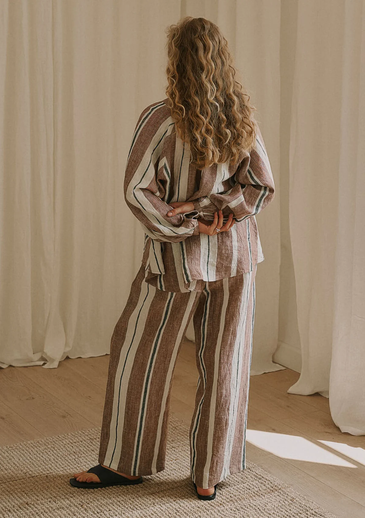Anne-Mi Delphine String Pant Cambridge Stripe Manon bis