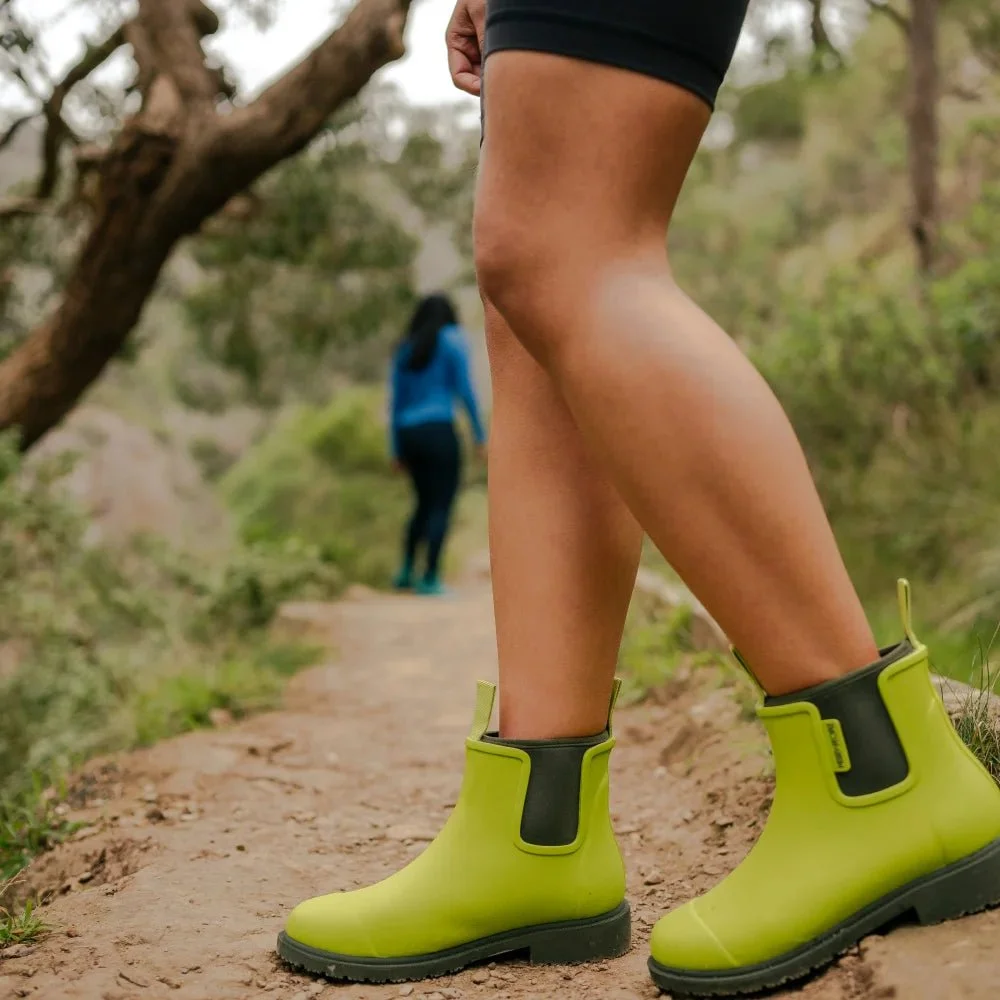 Merry People Bobbi Ankle Boot Lime & Olive Manon bis