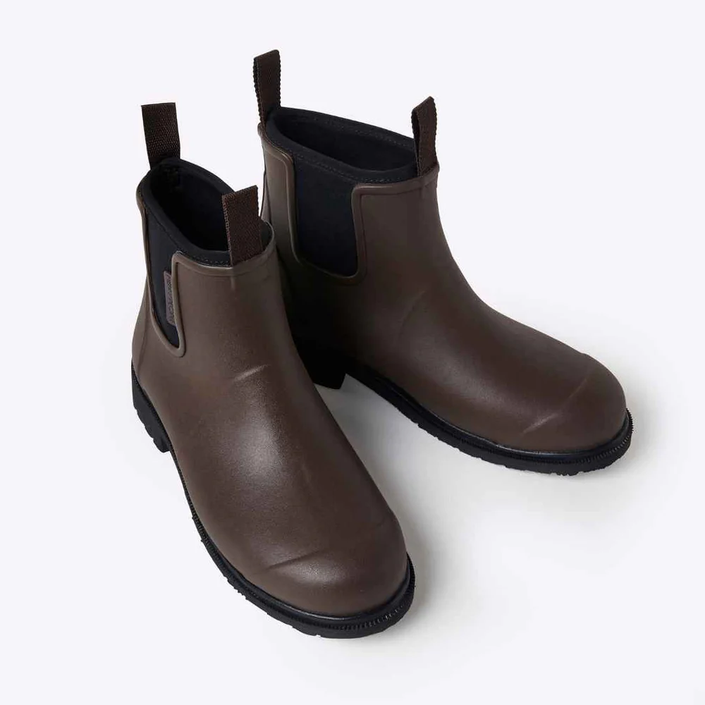 Merry People Bobbi Gumboots Chocolate and Black