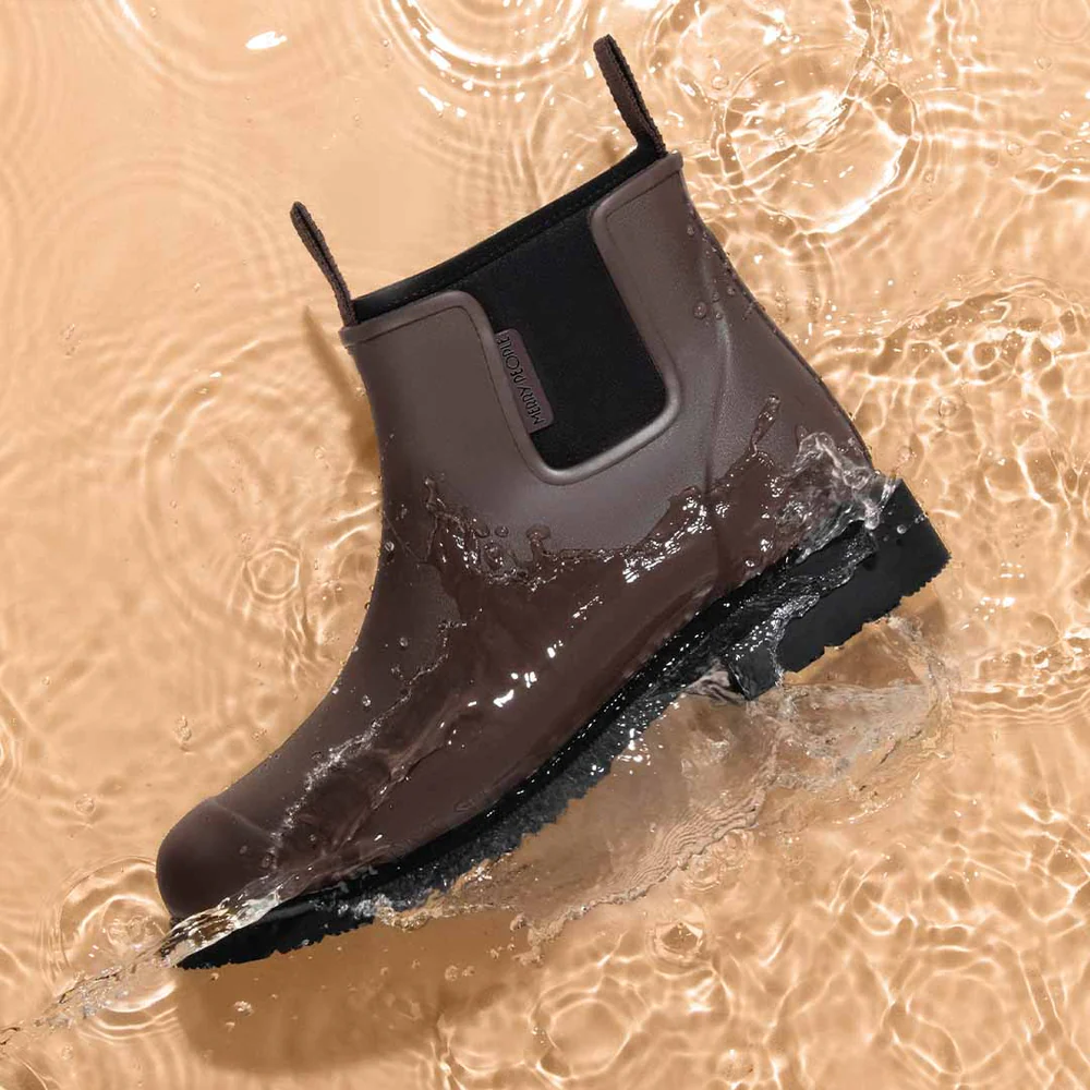 Merry People Bobbi Gumboots Chocolate and Black