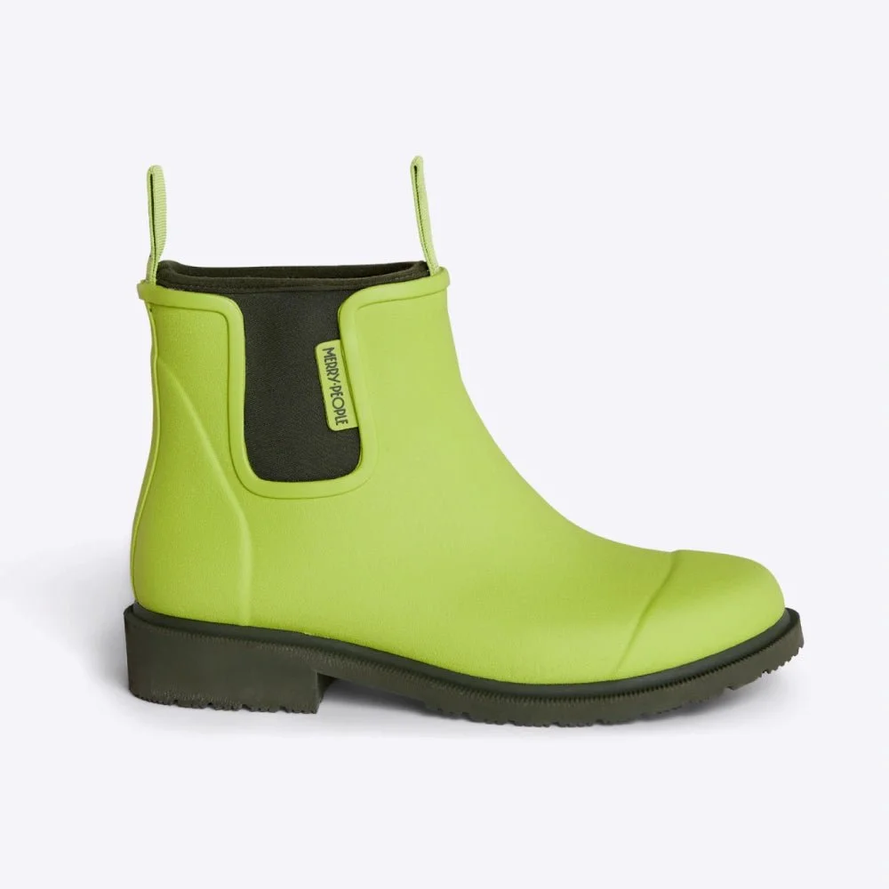Merry People Bobbi Ankle Boot Lime & Olive Manon bis
