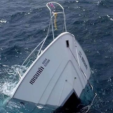 Last night I dreamed that my dad bought a boat and my little sister took her friends on it and was driving it crazy and it flipped over and sank. It looked just like this. She didn&rsquo;t even care!!!!!