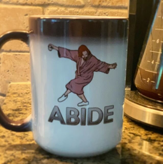 This mug really ties the morning together. Does it not? #thedudeabides #happyfathersday