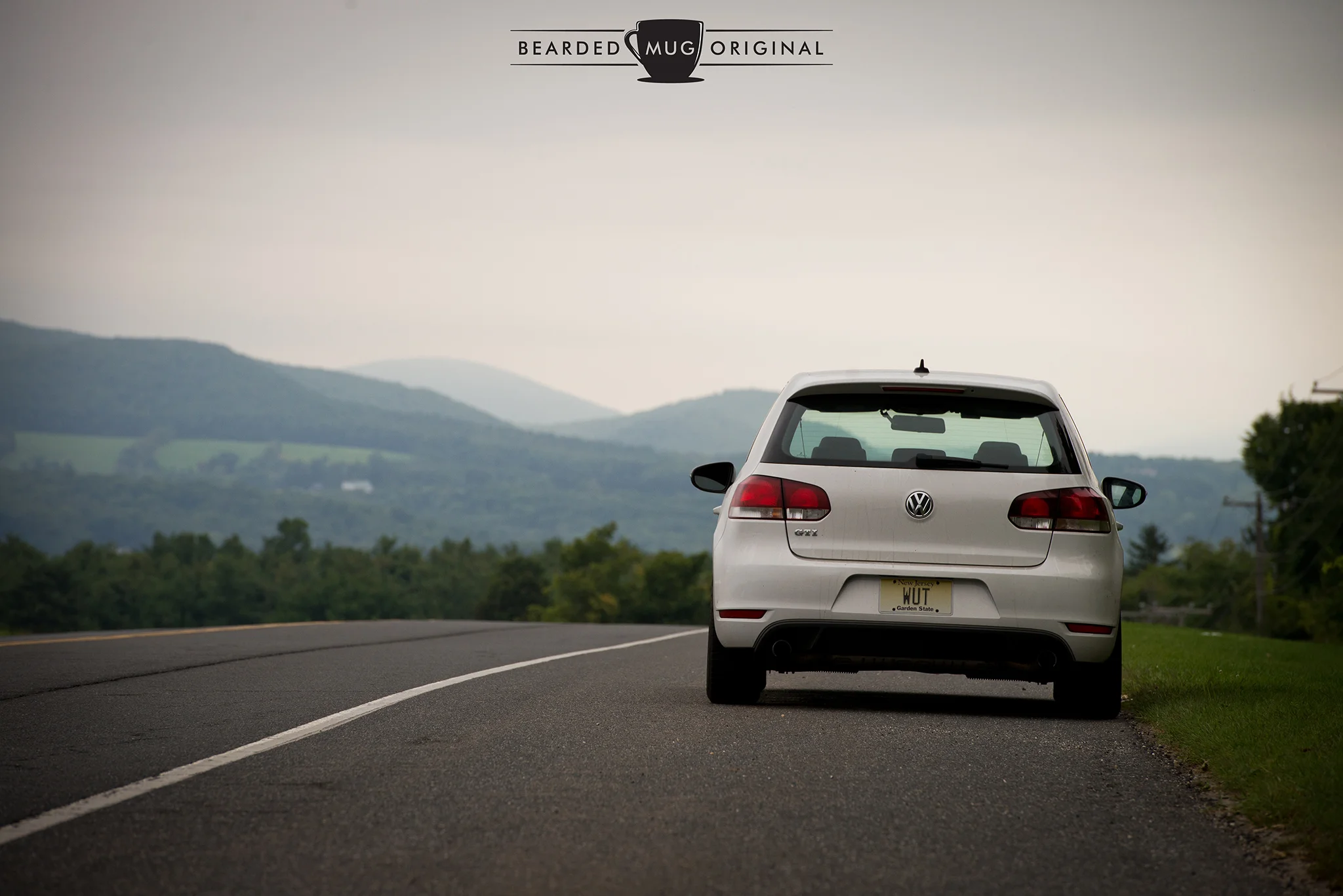 The trusty Wutmobile pauses for a quick pic in front of the beautiful landscape.