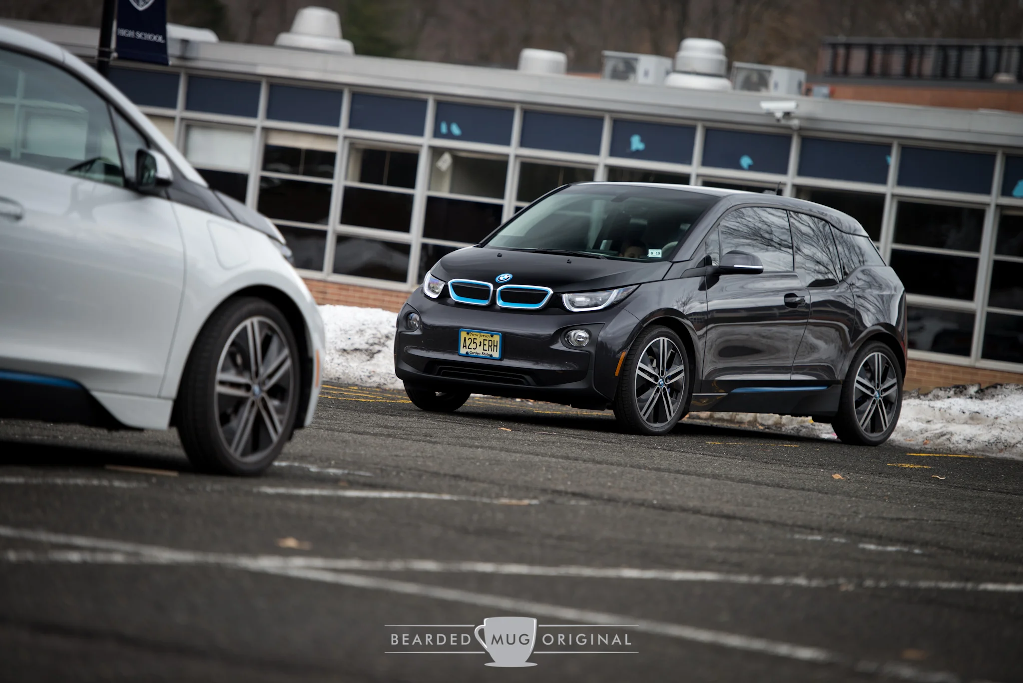 Two of the three BMW i3s that were in attendance. Although they are a bit quirky on the outside, they are quite inventive throughout.