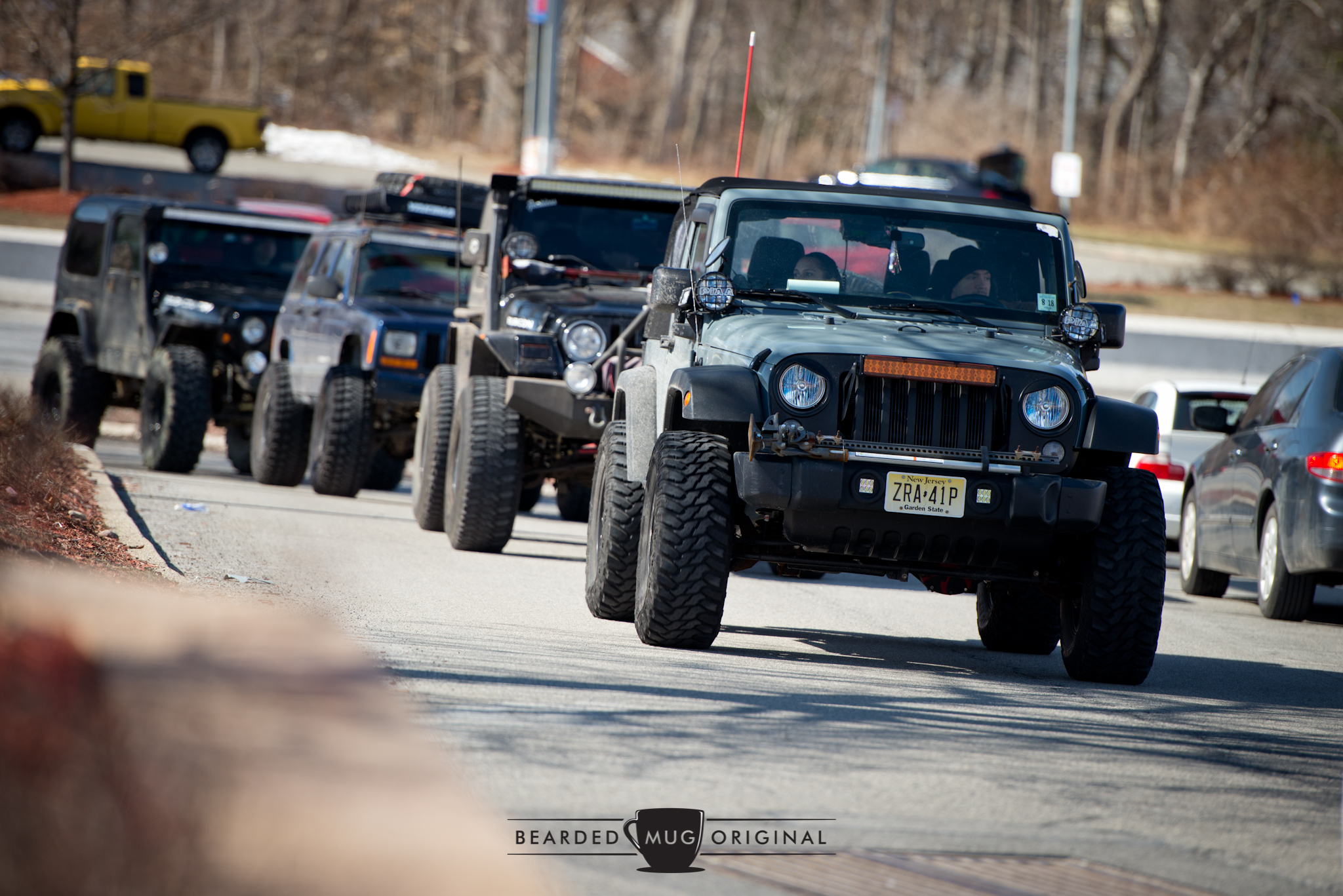 Although it seems these Jeeps were better suited where there were no roads, they were just as welcome as the next road-going racecar.