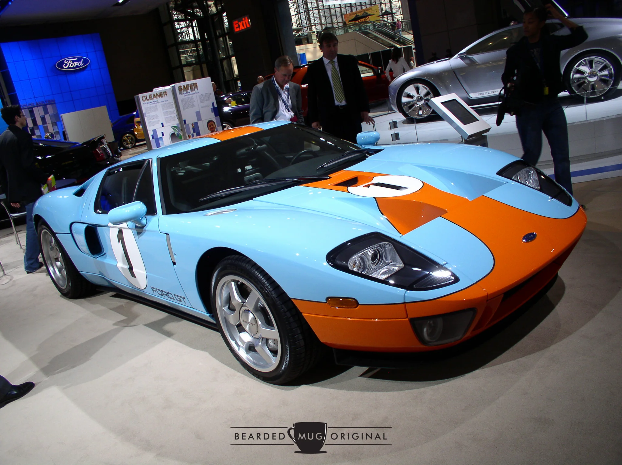The new Ford GT looked stunning in the Gulf livery.