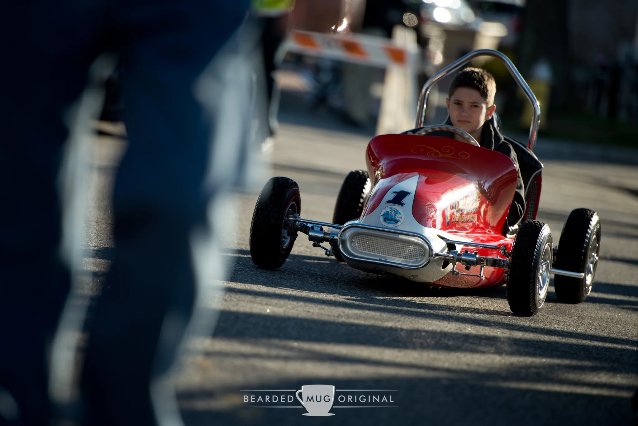 This little dude did a great job of navigating the crowds in a car most people looked right over.