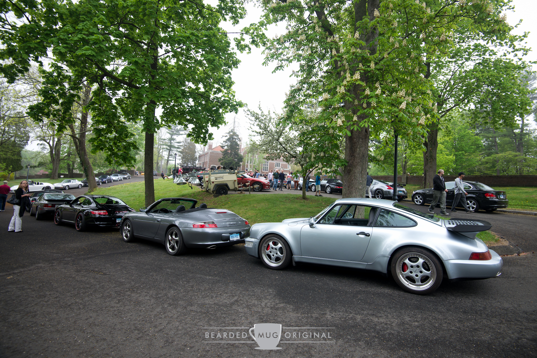 Porsches for days.