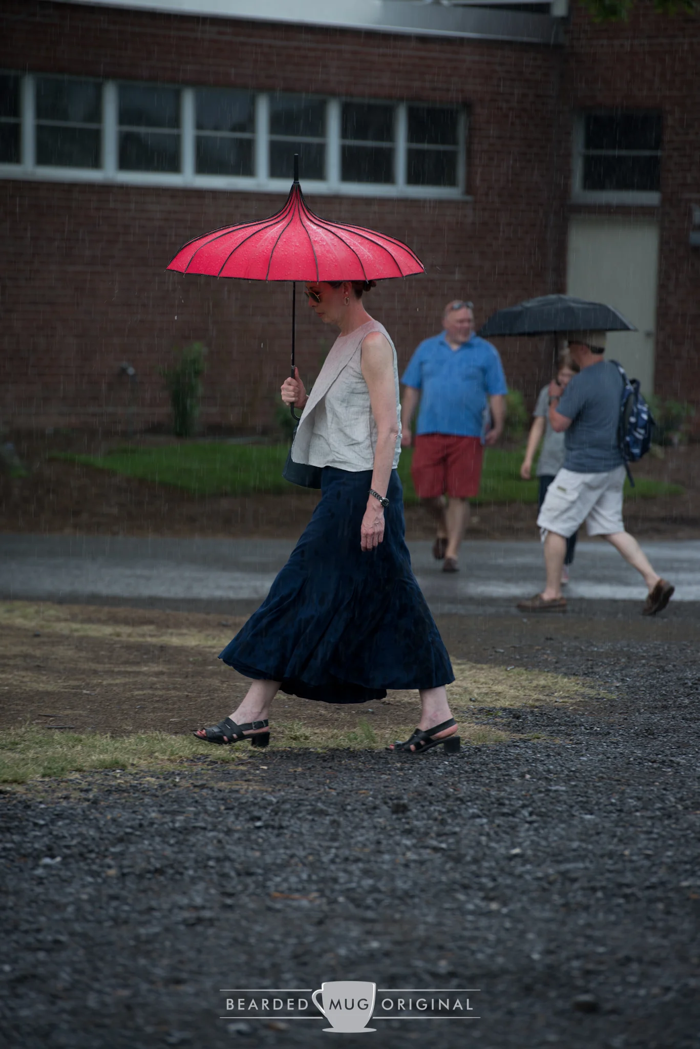 Even the umbrella is period correct, adding to the fun of dressing up for the occasion. 