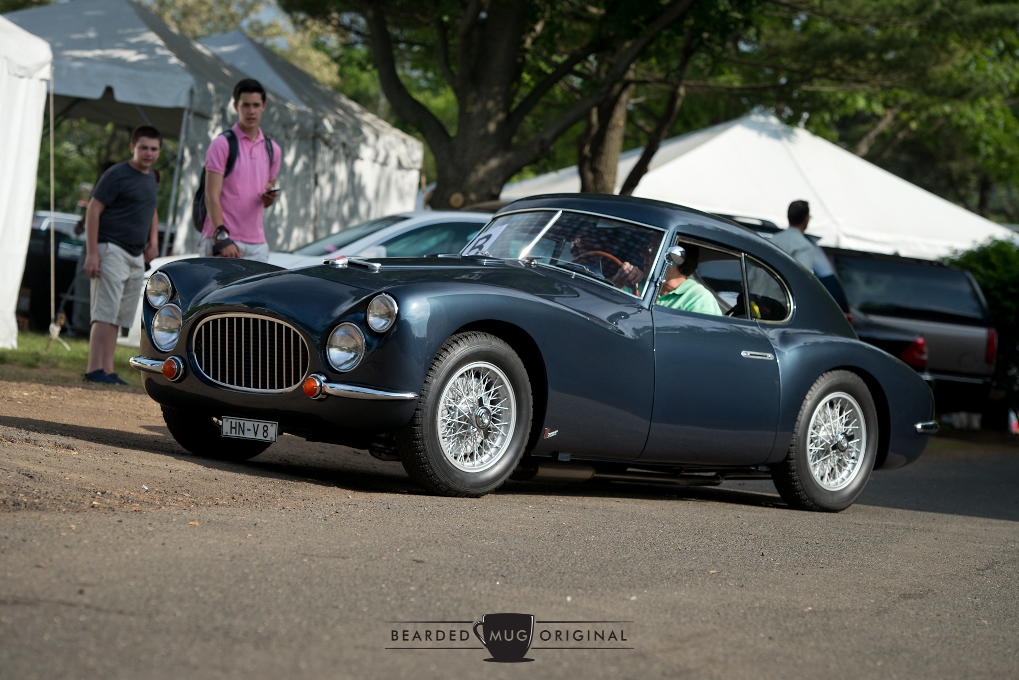 According to my research, this 1953 Fiat 8V 'Otto Vu" Berlinetta is 1 of 34 and sports a 2L V8 under that sculpted hood. The bodywork was done in-house, as opposed to being outsourced to carrozzerias such as Pinin Farina or Zagato.
