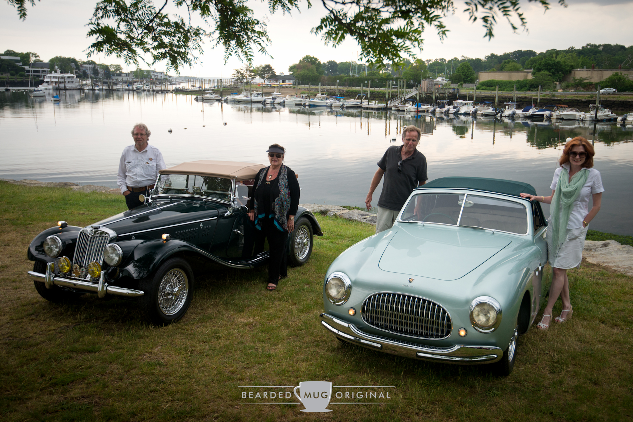 Concours International recognized the 1951 Cisitalia 202C (right) as the Best in Show , with the 1954 MG TF (left) bagging the People's Choice .