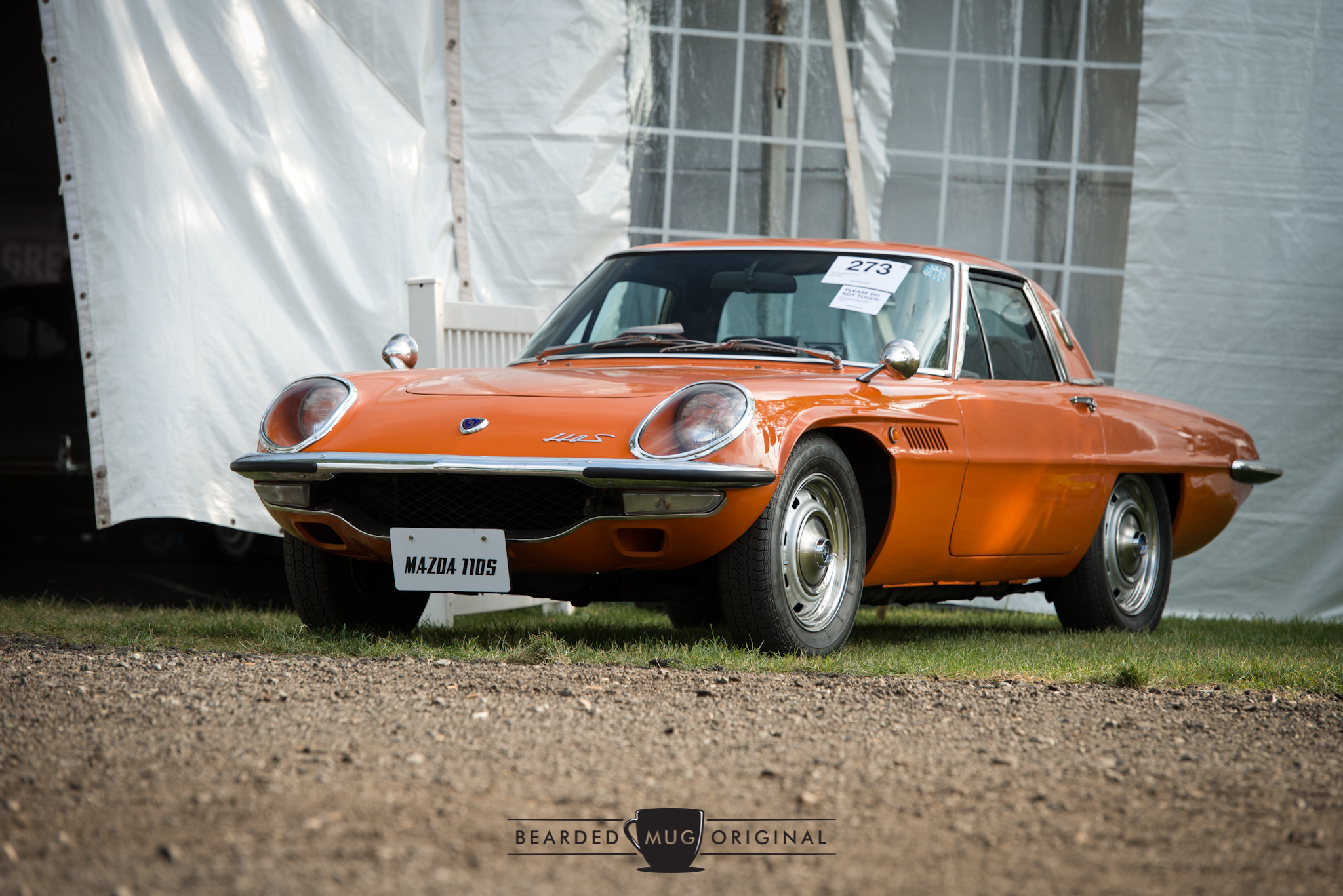 1968 Mazda 110S Cosmo Sport Coupe did not seem out of place with all the other cars for auction.