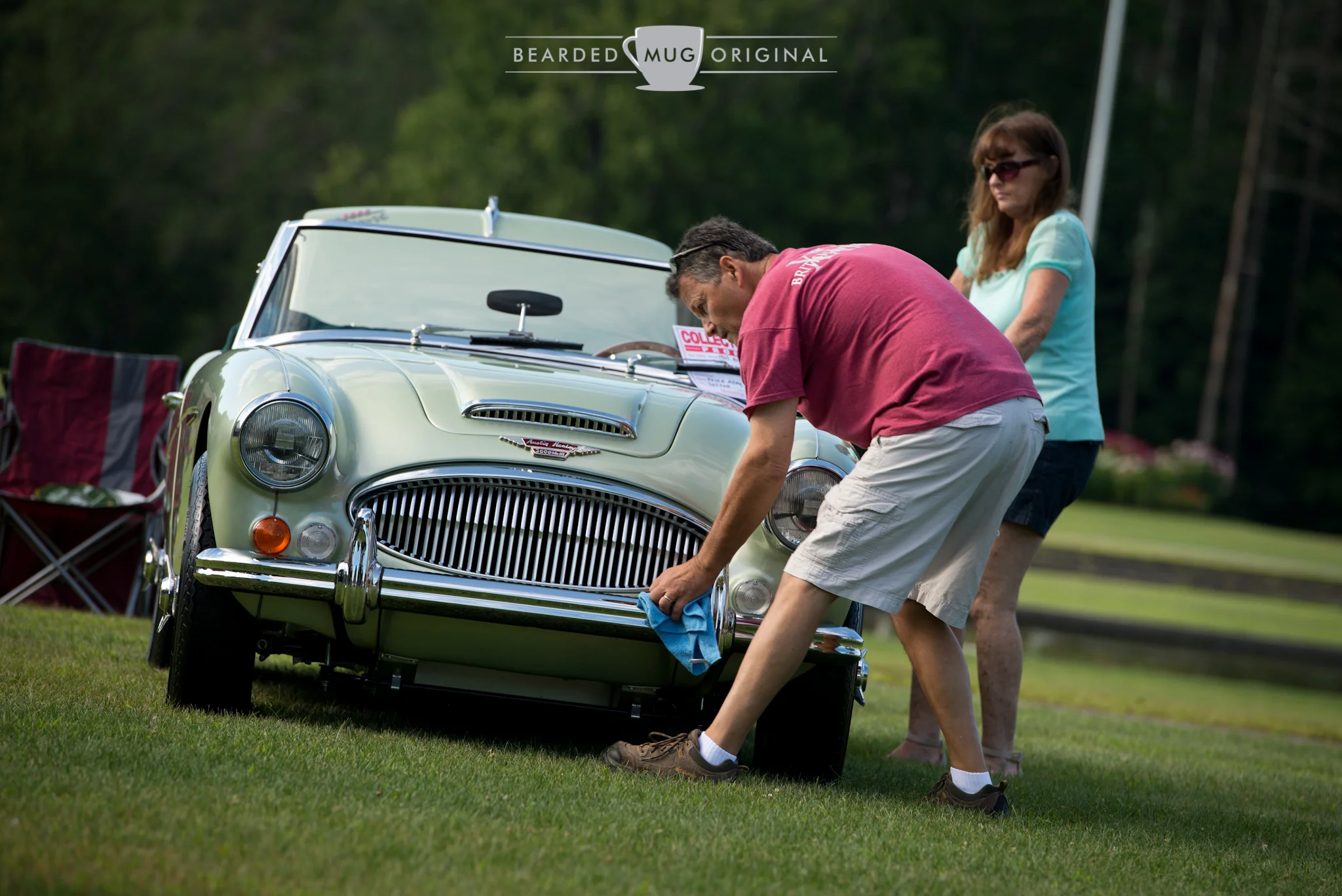  The Opaline green 1967 Austin-Healey 3000 of Peter Army was probably shinier than the day it left the factory.