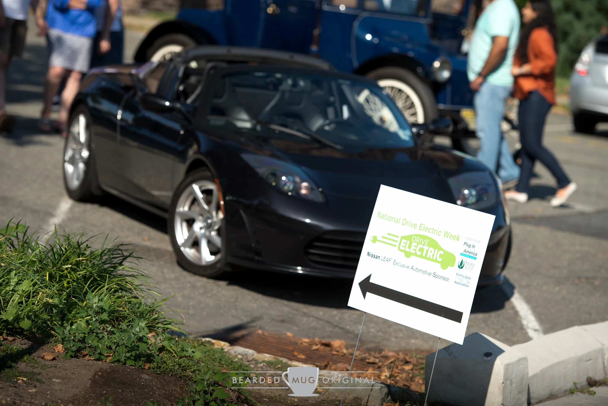 Ian's Roadster was front and center at this summer's EAA event in Morristown, a car show that showcased all types of electric vehicles.