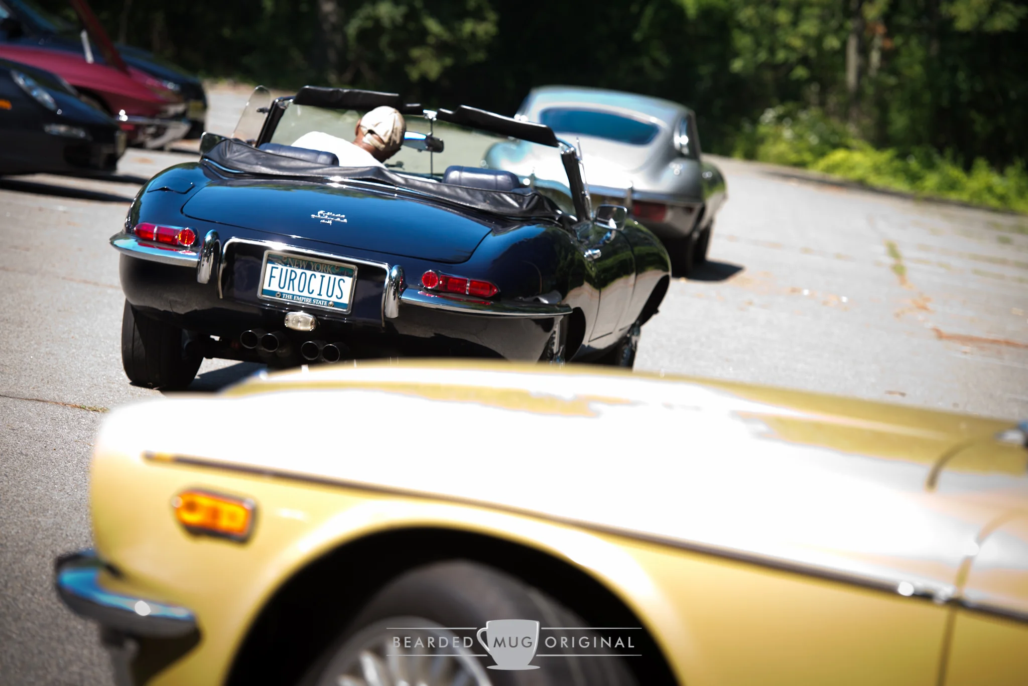 George can often times be seen cruising with other Jaguar owners, which makes for quite the coordinated sight to behold. 