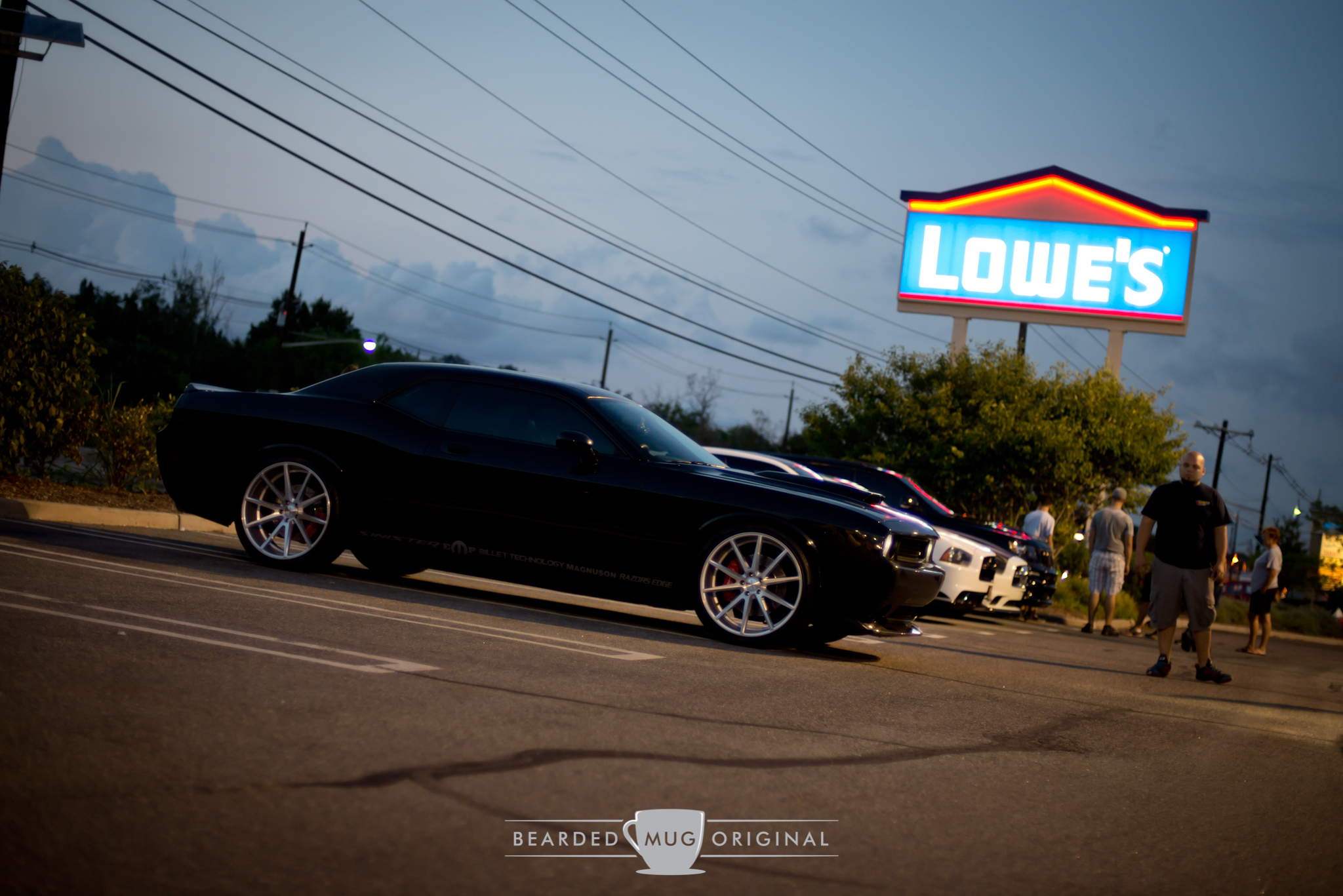 On warm weather Wednesdays, you can find the Sinister SRT and a slew of other Mopars at the Lowe's in East Rutherford, NJ.