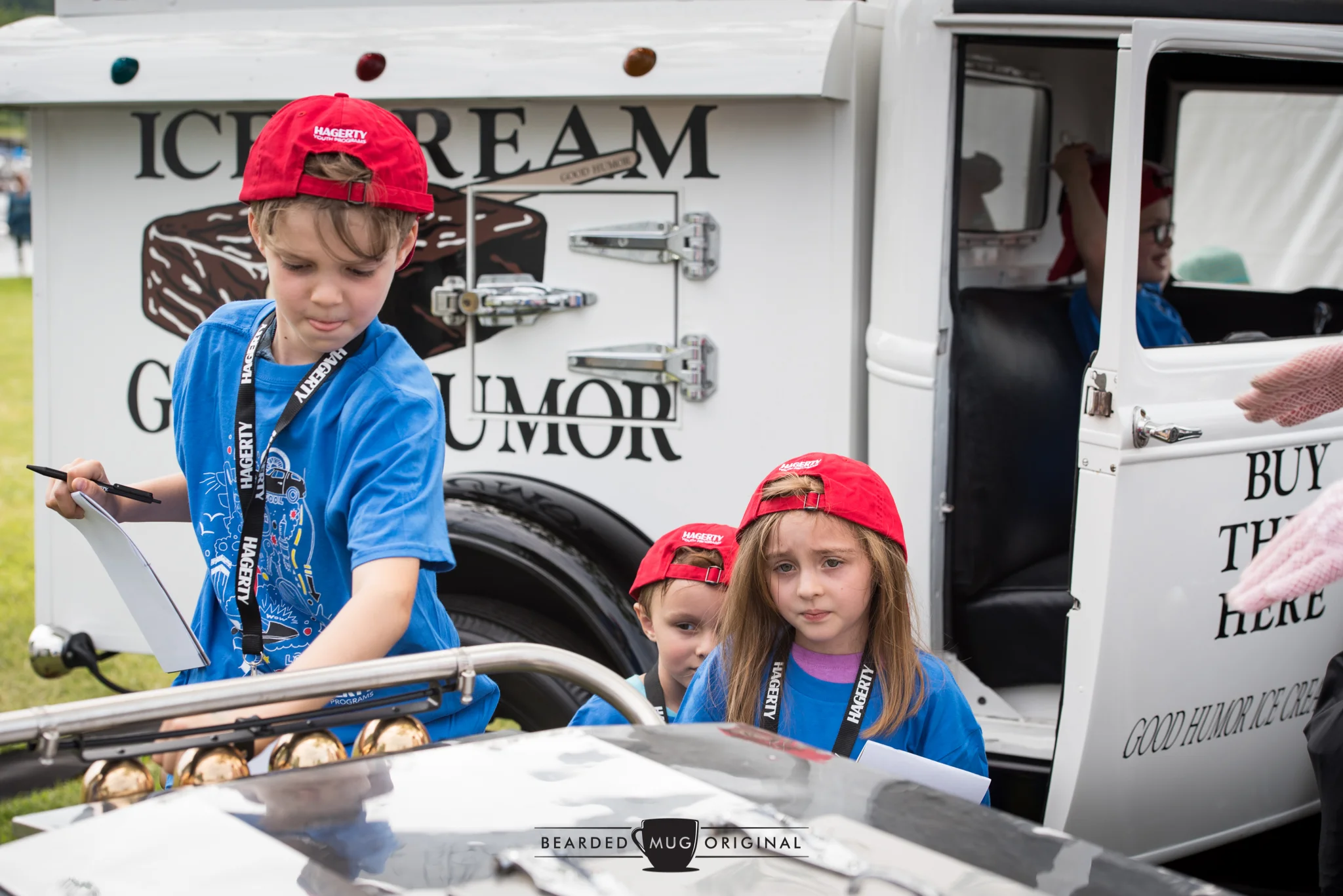 The Hagerty Youth Judges got an opportunity to sample the bells of the adjacent ice cream cart while critiquing the Good Humor truck.