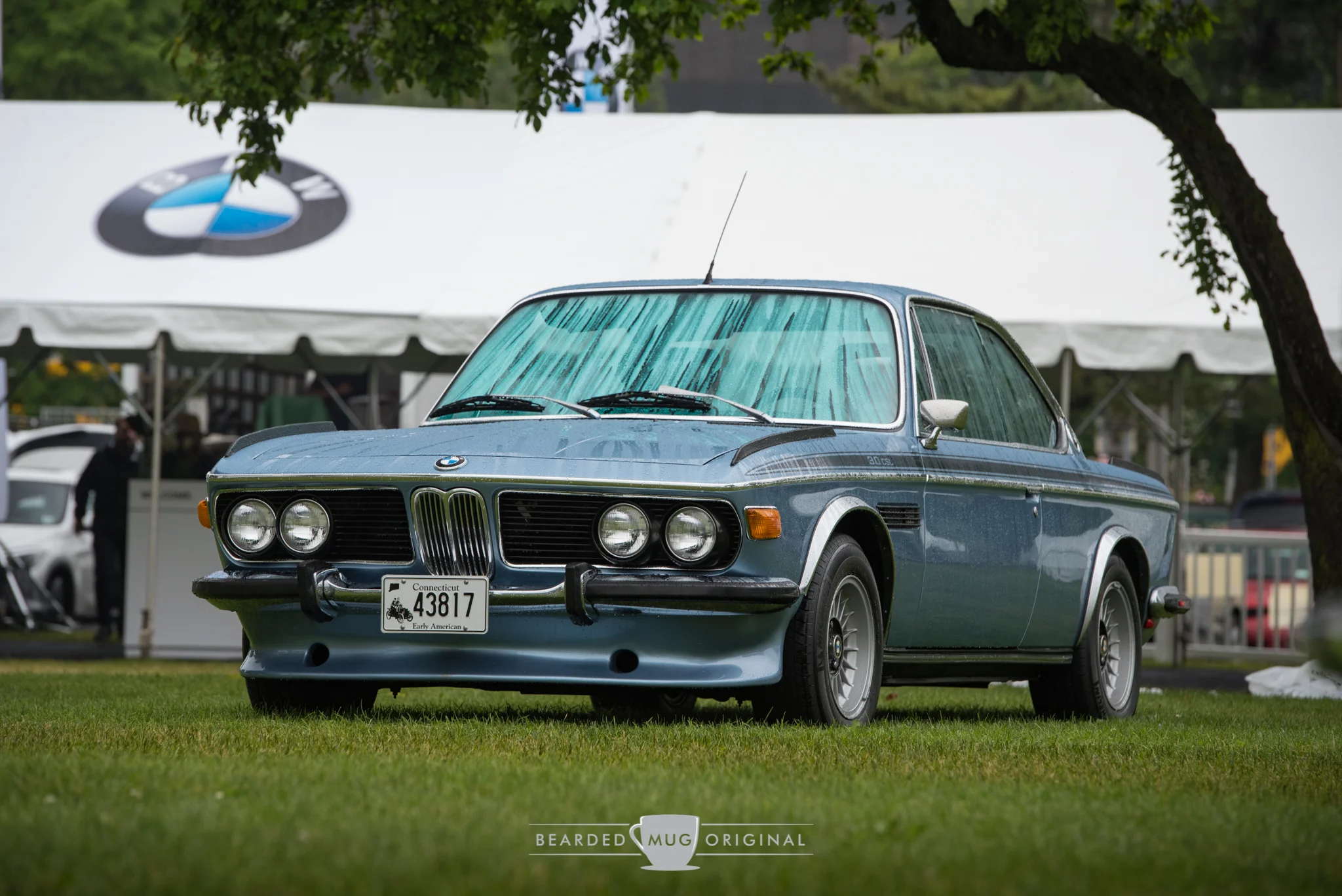 The 1973 BMW 3.0 CSL, was one of two Bimmers shown by the Levethan family. The other was a pristine 2002 Turbo finished off in Polaris metallic, one of only two colors offered for that model.
