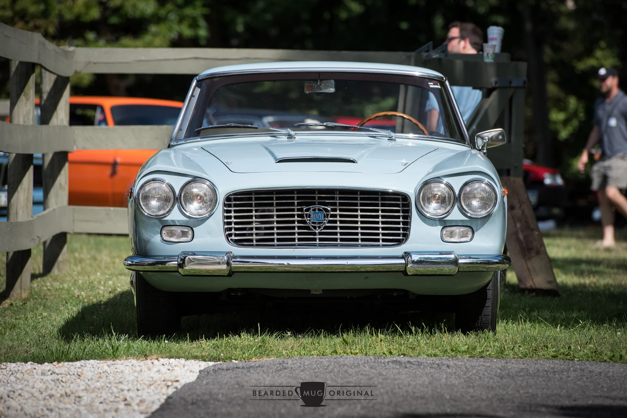 Domenico's 1961 Lancia Flaminia coupe GT 2.5L with all aluminum coachwork by Touring will be on display at the Sunday in the Park Concours at Lime Rock during the Historics weekend. According to Santo, "dad traded Sergio Franchi for this car in return for an engine job on a Lancia Aurelia Spider America...It was an unmolested 20 km car...that was in 1982. It was a treasure for dad."