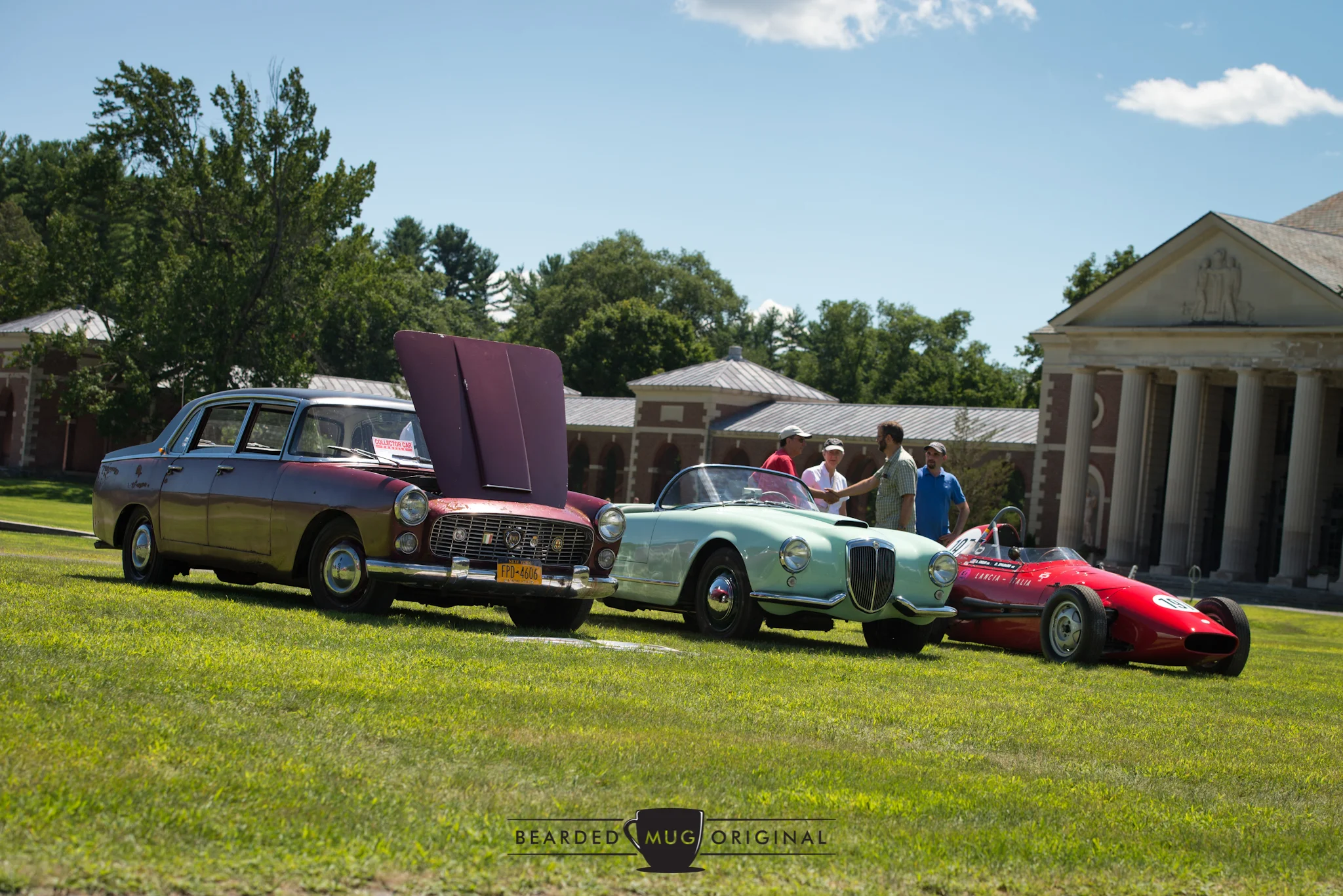 Lancia was a featured marque in 2015. The mint-colored droptop in the middle is a Aurelia Spider, one of only 240 cars produced.