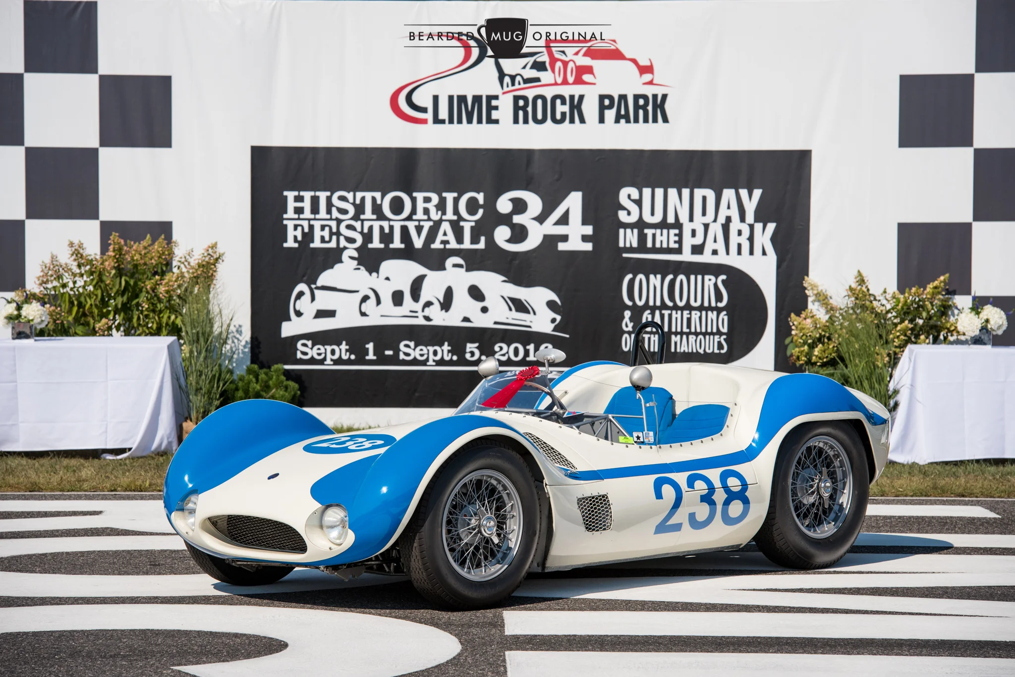 Although this 'Bird Cage' Maserati wasn't taken out on the track this year, it did take top honors during the Sunday in the Park concours.