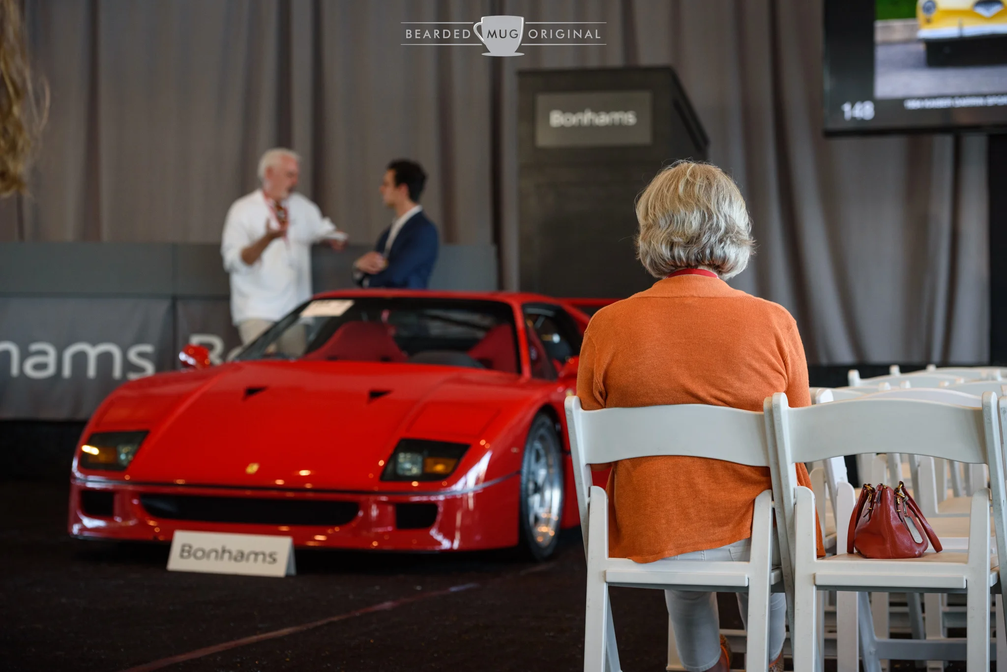 Best seat in the auction house.
