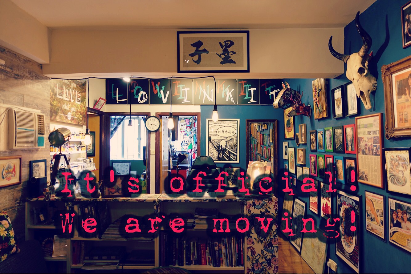 After three years at our current location, we are excited to announce that we are moving. The new location will still be in the same neighbourhood, Sham Shui Po. We love the vibe and heart-warming culture here. It's local and down to earth, not fancy at all, and that's what we believe in at Lovinkit too. A lot of you who heard about it already told us how much you will miss our current shop. Well thank you for your support and love through out the years, but I assure you the new space will still be cozy and professional, only bigger and better. And yes! There will be a re-opening! So come hang out with us on the day. I will post details once we have them confirmed. Much love!   Jayers😘 #lovinkittattoo #moving
