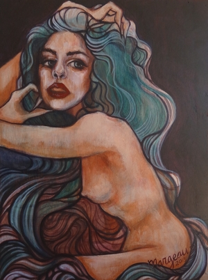 Acrylic on canvas Original painting - Margeau - 2015
