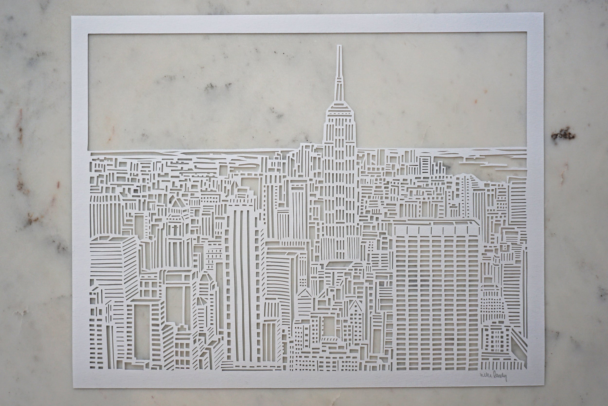NEW YORK CITY SKYLINE | Paper Cut Art