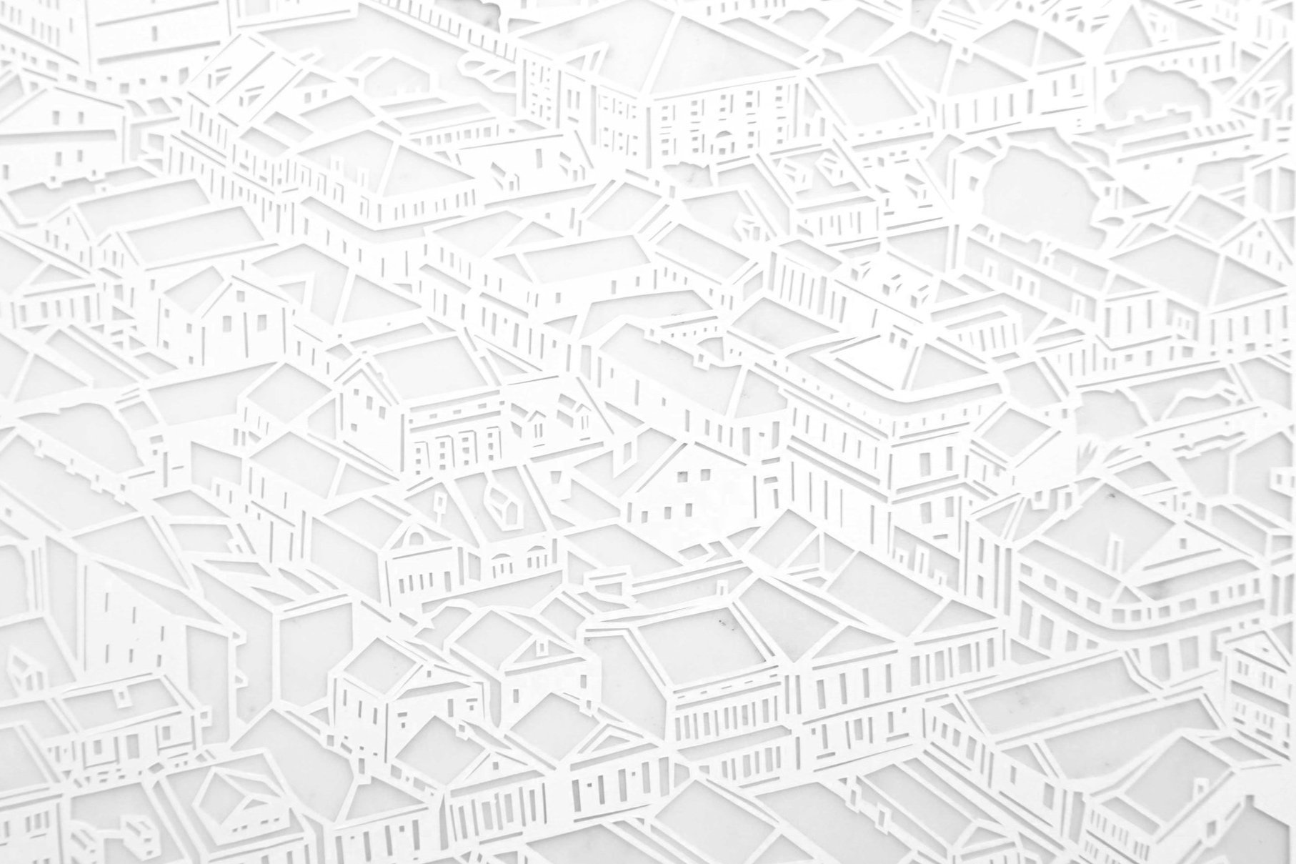 Rooftop Paper Cut Art