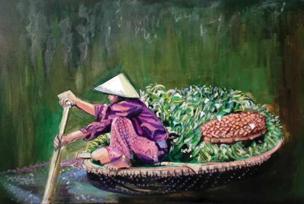 VIETNAMESE WOMAN ROWER