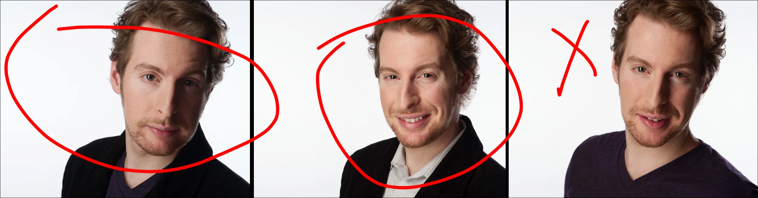 picking the right headshot