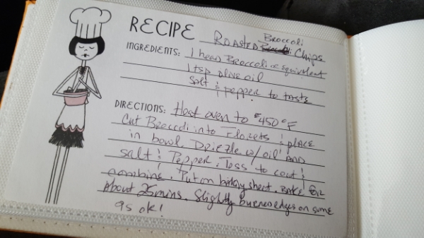 Isn't my recipe card the CUTEST! I love writing on these cards :D. 