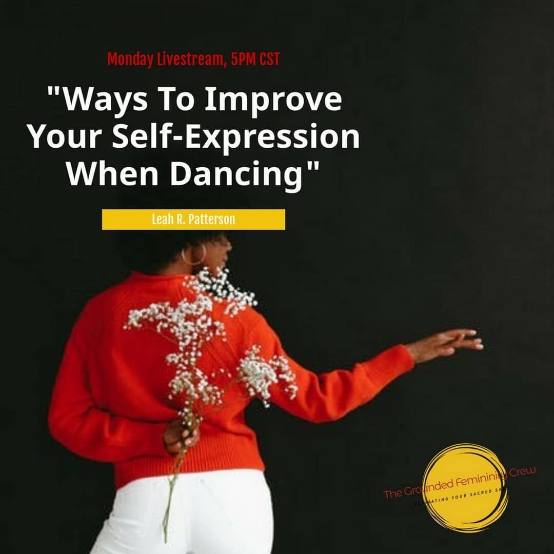 I'm going to be talking about dance today in my weekly live stream! These are tips I share with my performance teams - and I've found that they translate so well into life as a whole. What helps you get into expressing yourself unabashedly when you d