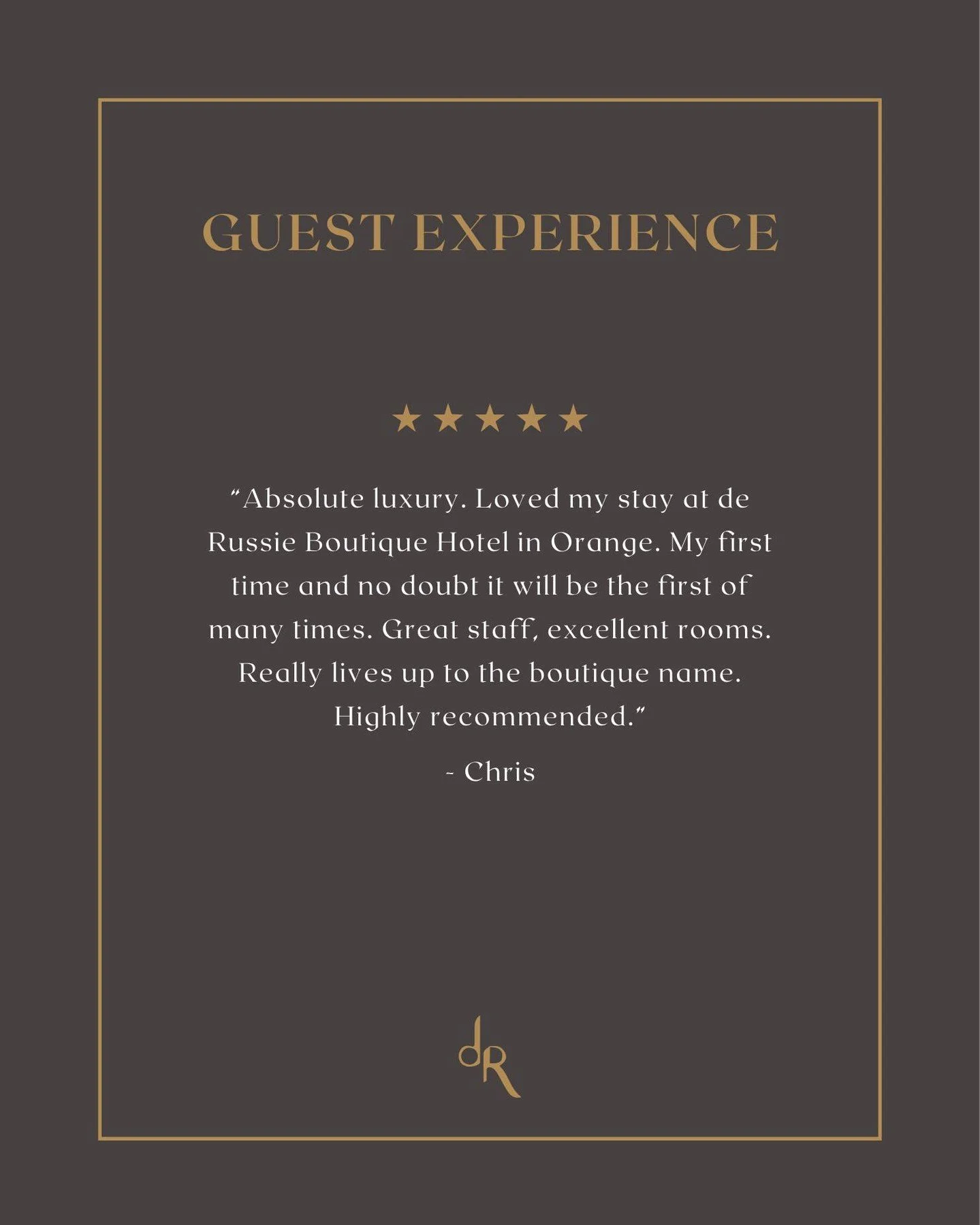 Some guests arrive for the first time and leave already planning their return. That's the kind of experience we set out to create at de Russie. 🤍

Thank you Chris for the lovely feedback. We look forward to welcoming you back again soon.