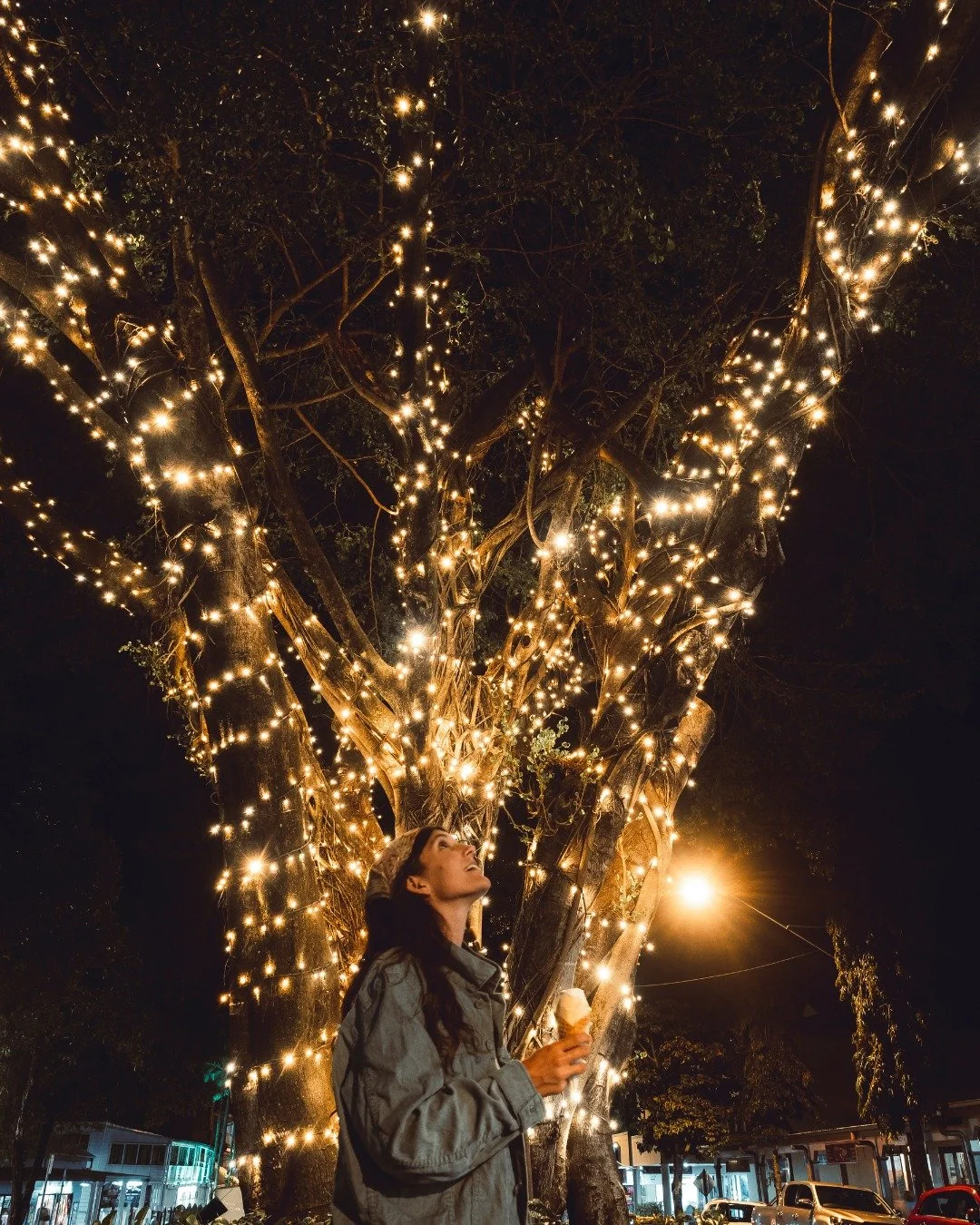 As the sun goes down, Macrossan Street begins to sparkle ✨🌴

The fairy lights that line the trees create a magical atmosphere, turning an evening stroll through Port Douglas into something a little more special. Whether you're heading to dinner, enj