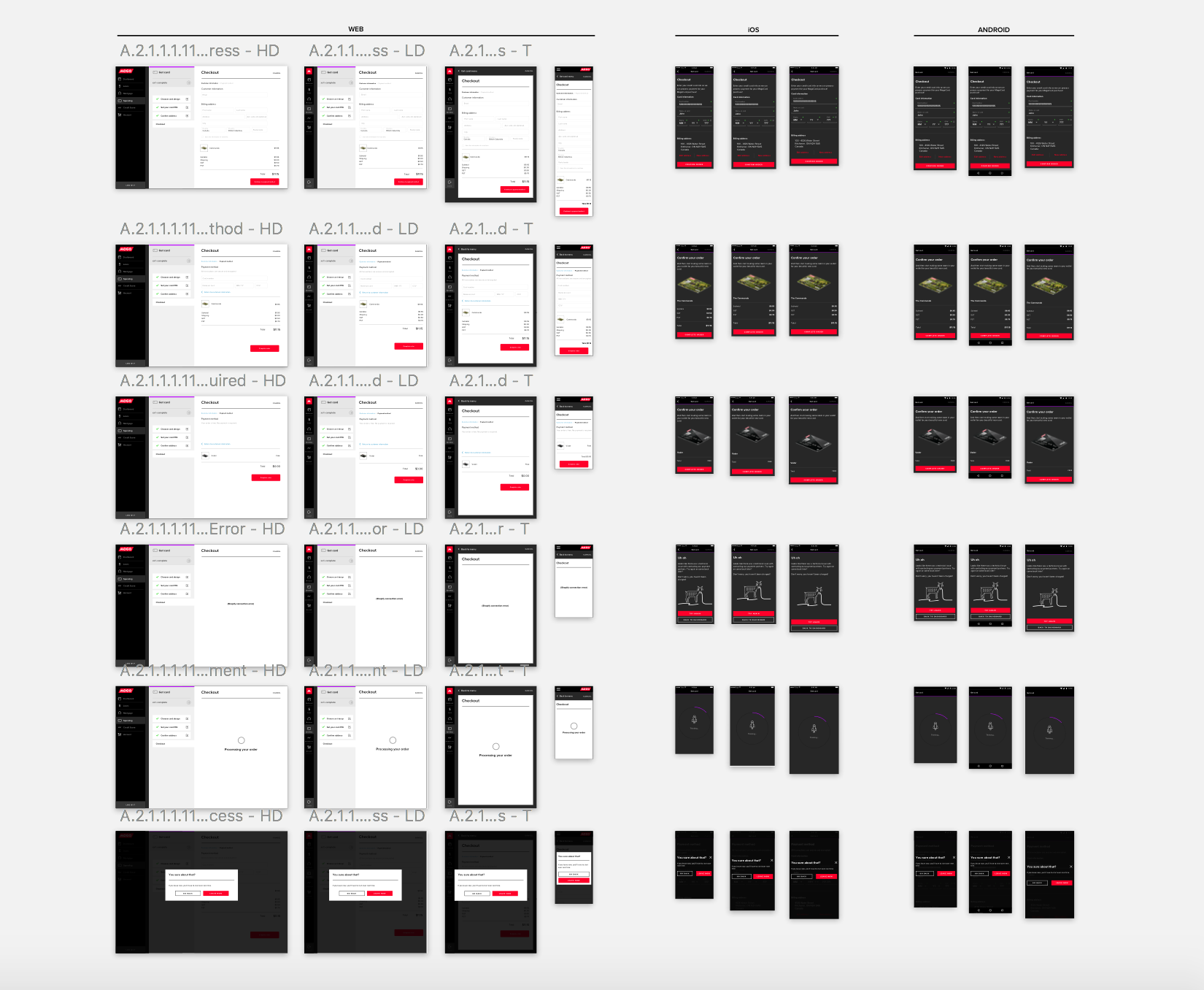Example of how I designed for multiple screen sizes/platforms.