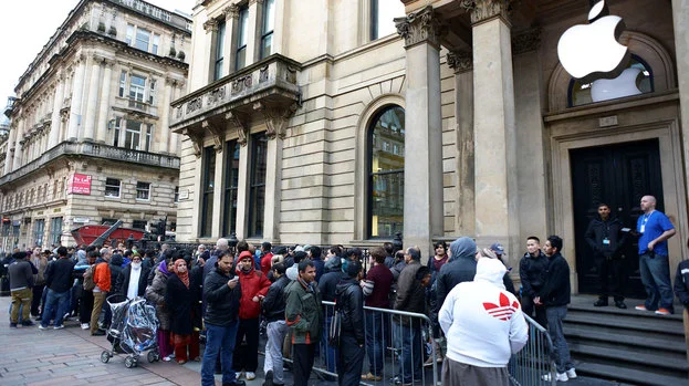 They queued up to see the board....