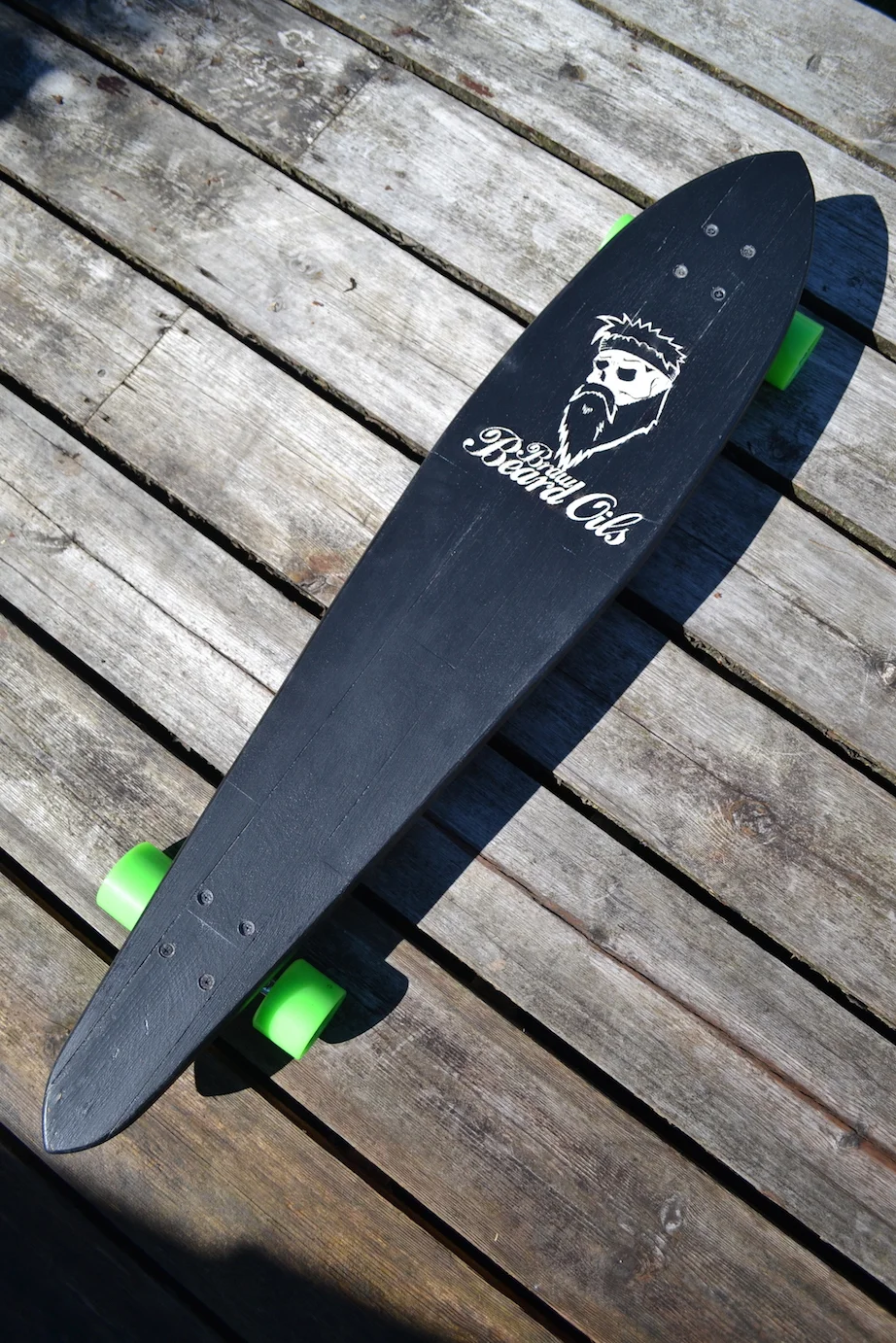 Whisky Barrel Longboard and Beard Oil